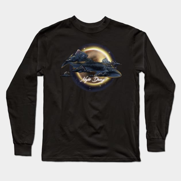 Night Diving Long Sleeve T-Shirt by xdrewstroyerx